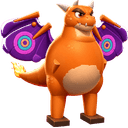 Blazkar, a fire creature in NOKEMON. Rarity: Legendary.