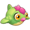 Crestlet, a water creature in NOKEMON. Rarity: Common.