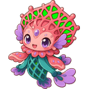 Derza, a water creature in NOKEMON. Rarity: Rare.