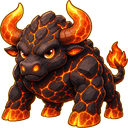 Emberox, a fire creature in NOKEMON. Rarity: Common.