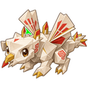 Foldrake, a celestial creature in NOKEMON. Rarity: Rare.