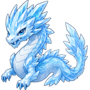 Frostwyrm, a water creature in NOKEMON. Rarity: Uncommon.