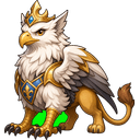 Gryphonn, a celestial creature in NOKEMON. Rarity: Rare.
