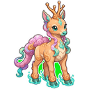 Kirindle, a celestial creature in NOKEMON. Rarity: Rare.
