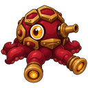 Krakannon, a water creature in NOKEMON. Rarity: Legendary.