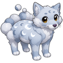 Lunapard, a celestial creature in NOKEMON. Rarity: Uncommon.
