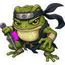 Ninjoad, a nature creature in NOKEMON. Rarity: Rare.