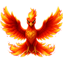 Phoenix, a fire creature in NOKEMON. Rarity: Legendary.