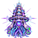 Quasarch, a celestial creature in NOKEMON. Rarity: Legendary.