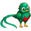 Quetzalis, a nature creature in NOKEMON. Rarity: Uncommon.
