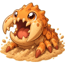 Sandsnap, a water creature in NOKEMON. Rarity: Common.