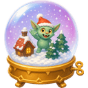 Snowglobin, a water creature in NOKEMON. Rarity: Legendary.