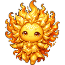 Solaris, a celestial creature in NOKEMON. Rarity: Legendary.