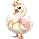 Swanelle, a water creature in NOKEMON. Rarity: Uncommon.