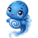 Swirlpole, a water creature in NOKEMON. Rarity: Common.