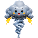 Tempest, a thunder creature in NOKEMON. Rarity: Legendary.